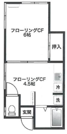 ハイツ蘭亭の物件間取画像